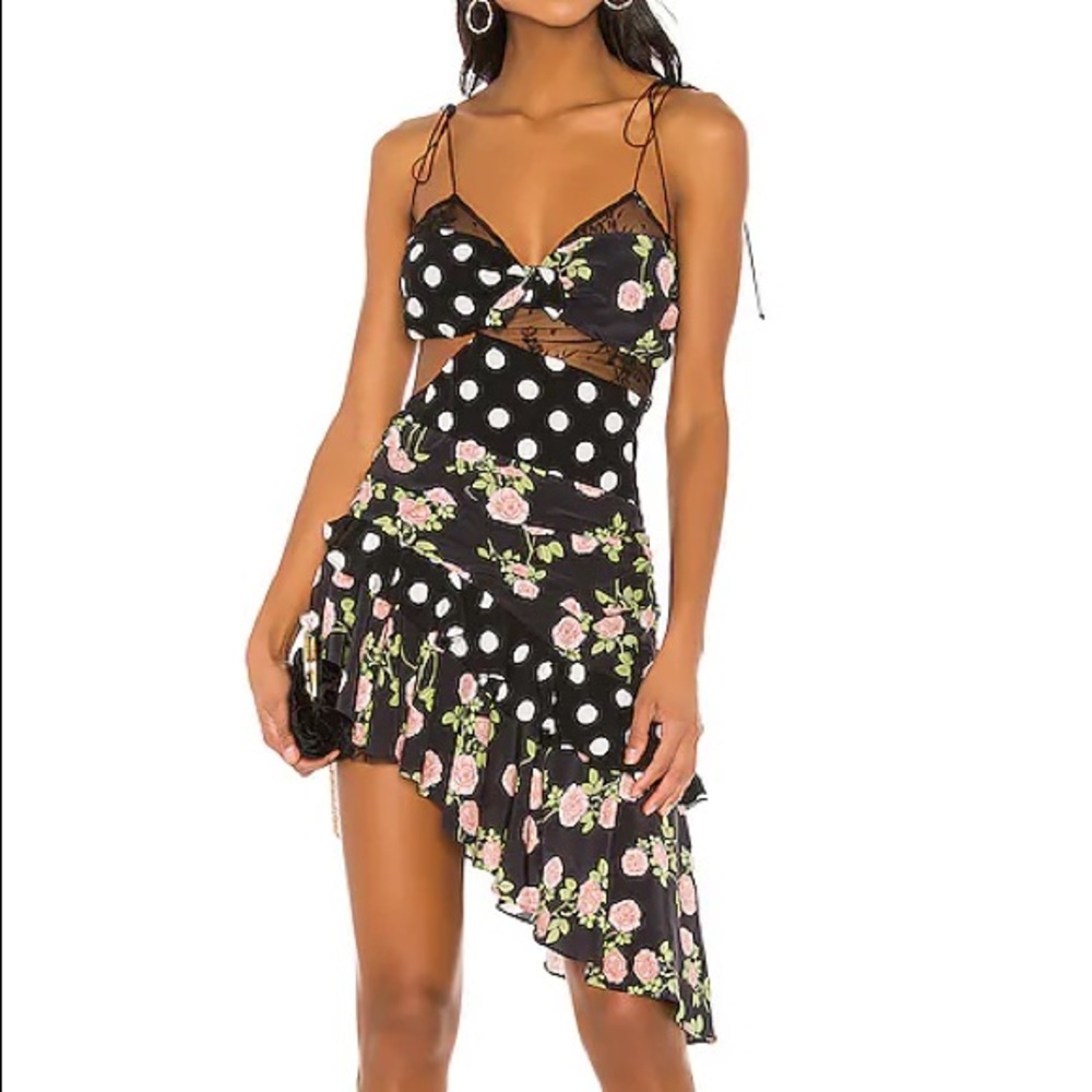 Butterscotch Tank Midi Dress in Noir Roses